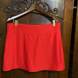 Red Nike Tennis skirt size medium
